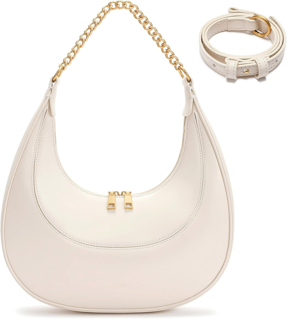 Detachable-strap tote/clutch/crossbody bag