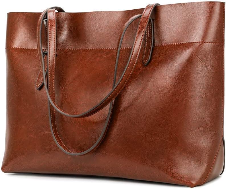 Vintage Genuine Leather Tote & Shoulder Bag