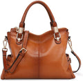 Women soft genuine leather handbag