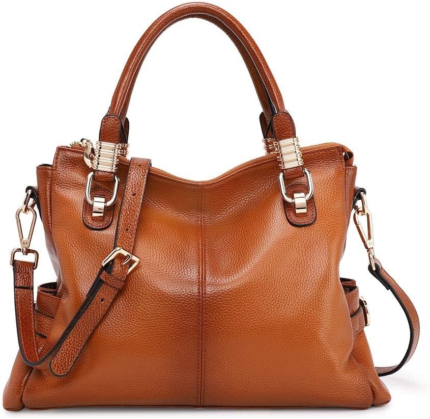 Women soft genuine leather handbag