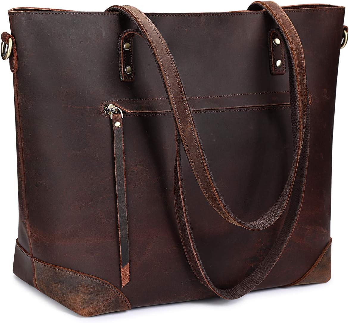 Vintage genuine leather shoulder bag