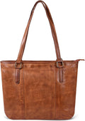 Women genuine leather tote